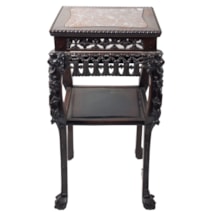 19th Century Chinese hardwood stand, circa 1880.