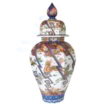 Large 19th Century Imari lidded vase.