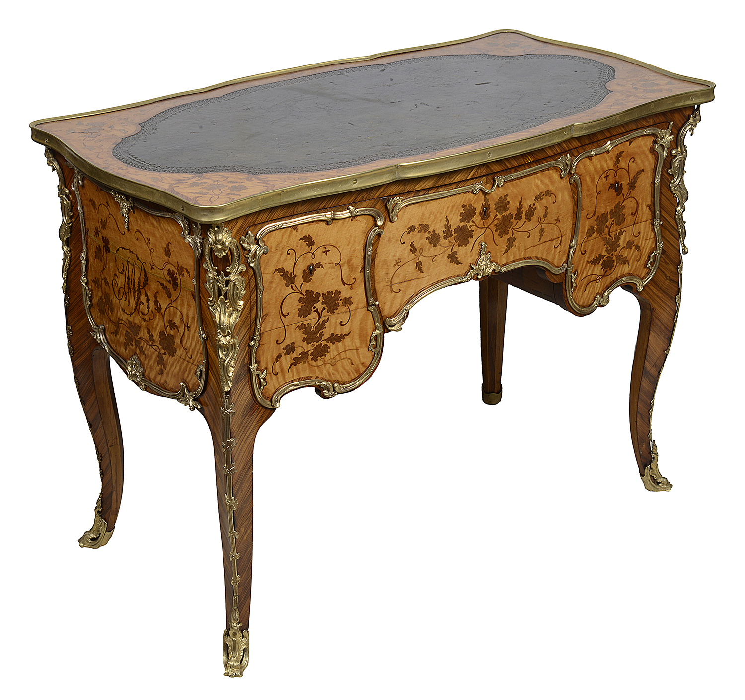C19th Marquetry Bureau De Dame.