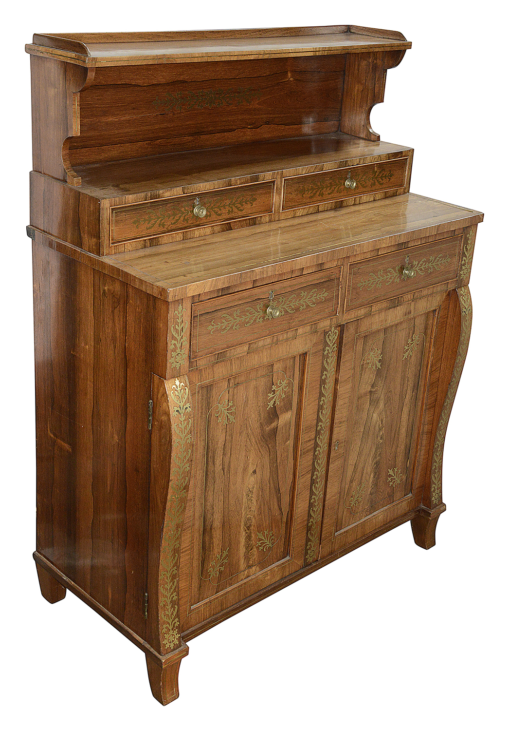 Regency period Brass inlaid Chiffonier, circa 1820.