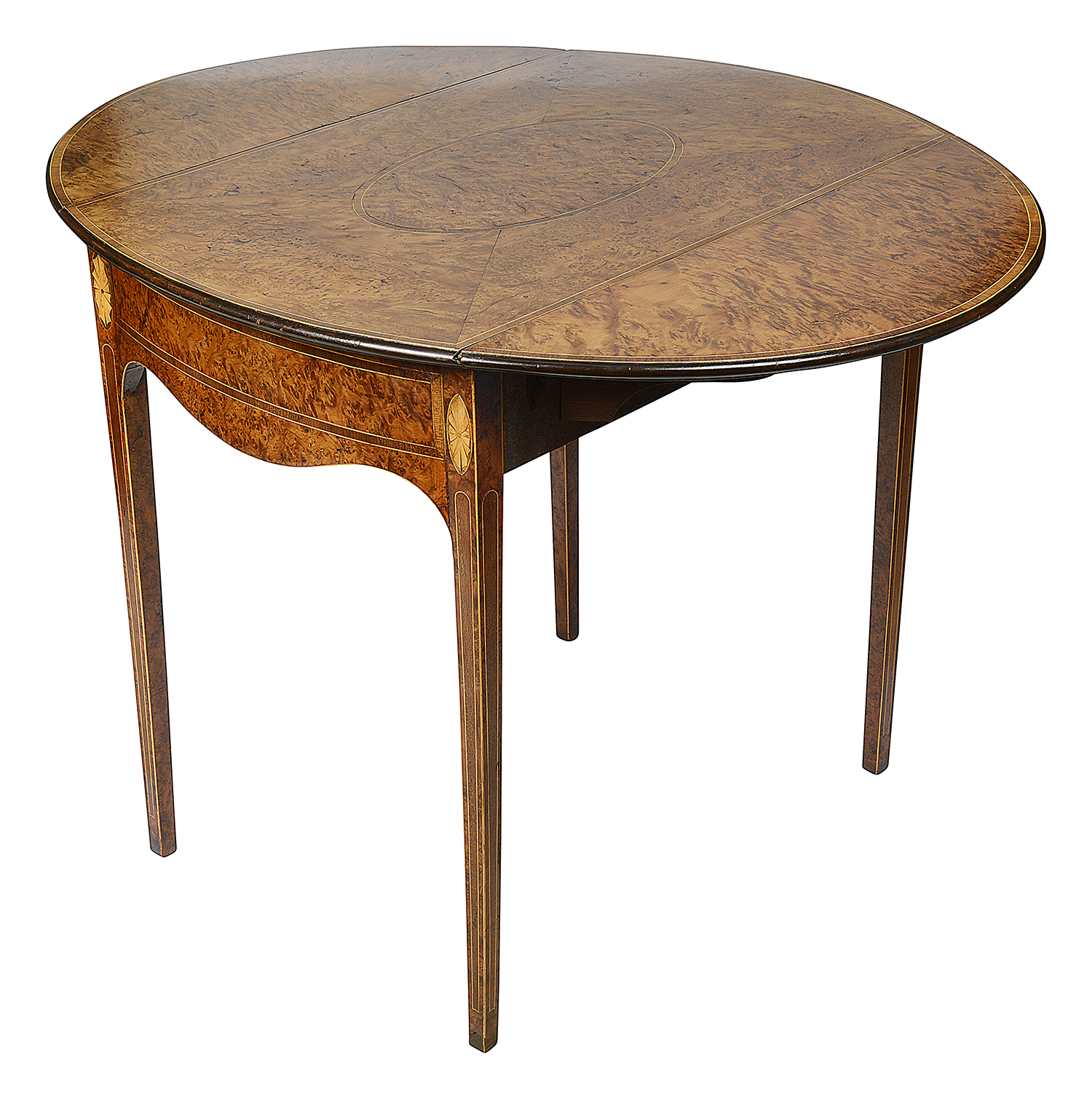 Rare 18th Century Yew wood Pembroke table, circa 1780
