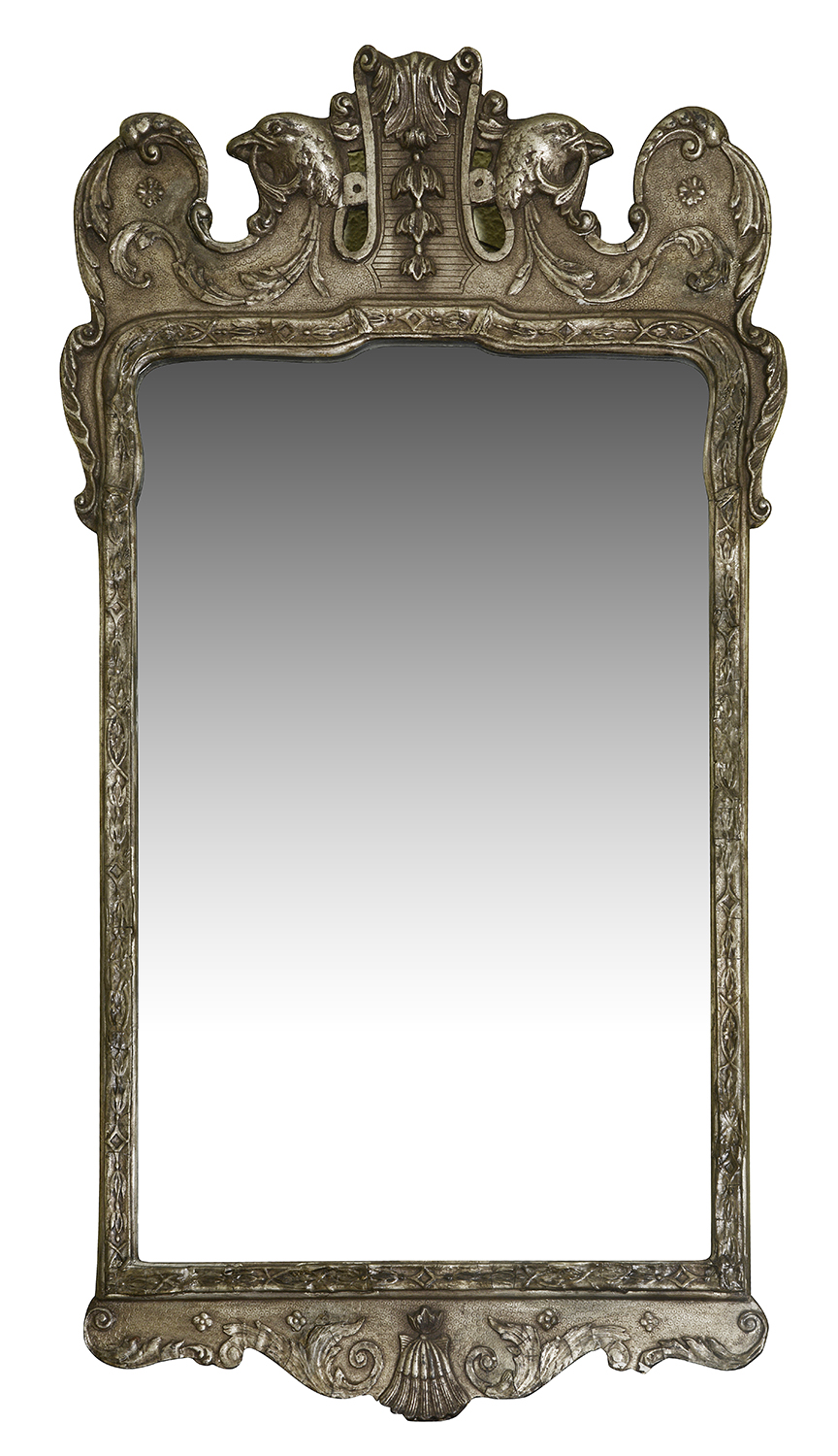 George II Style Silver gilt Pier glass mirror