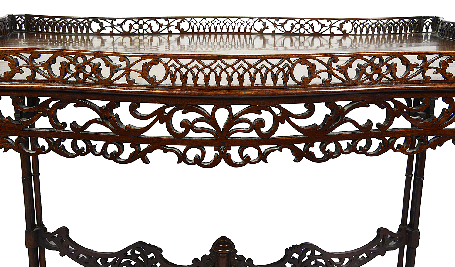 Chippendale style Mahogany Silver table, circa 1800