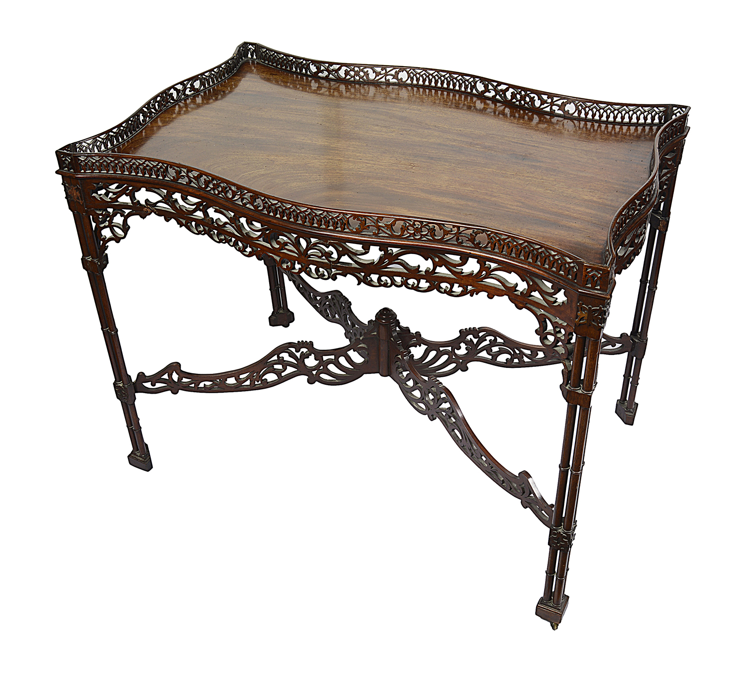 Chippendale style Mahogany Silver table, circa 1800
