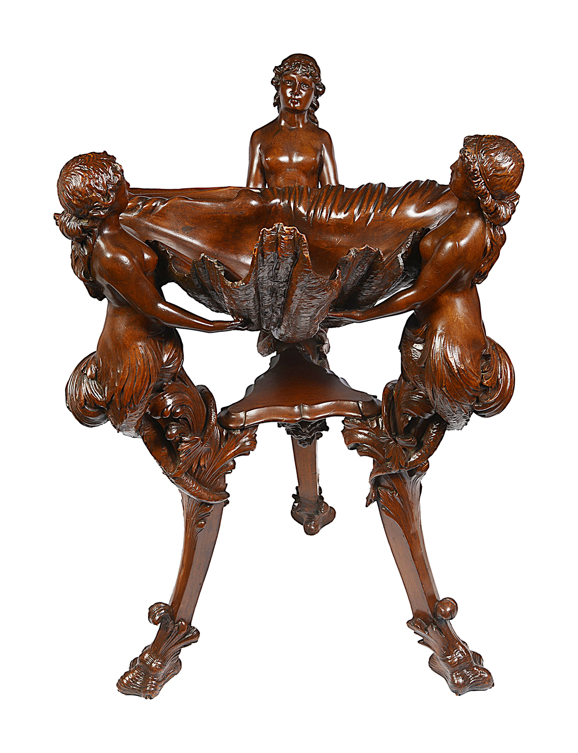 C18th Venetian style Italian Walnut font / jardiniere.