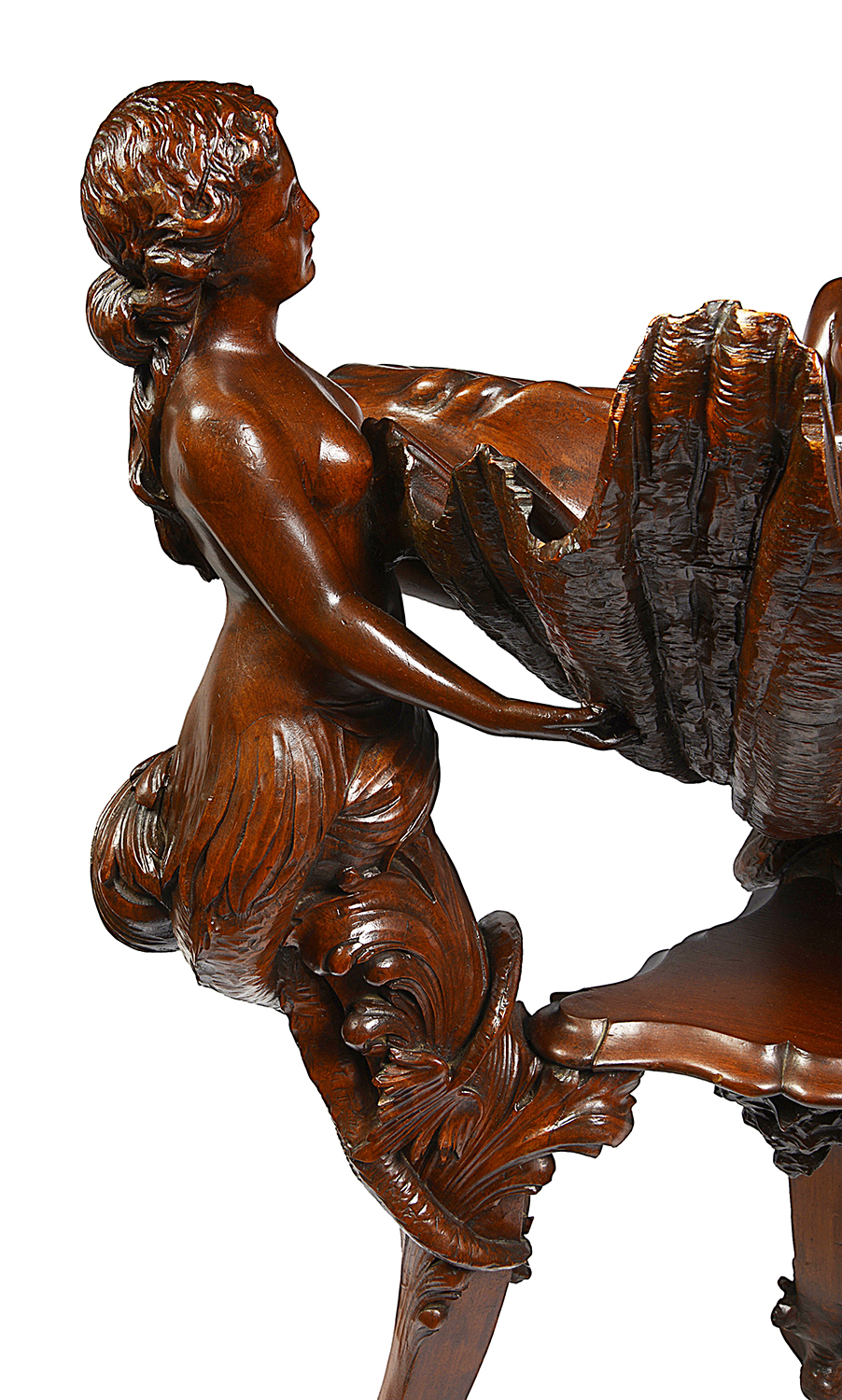 C18th Venetian style Italian Walnut font / jardiniere.