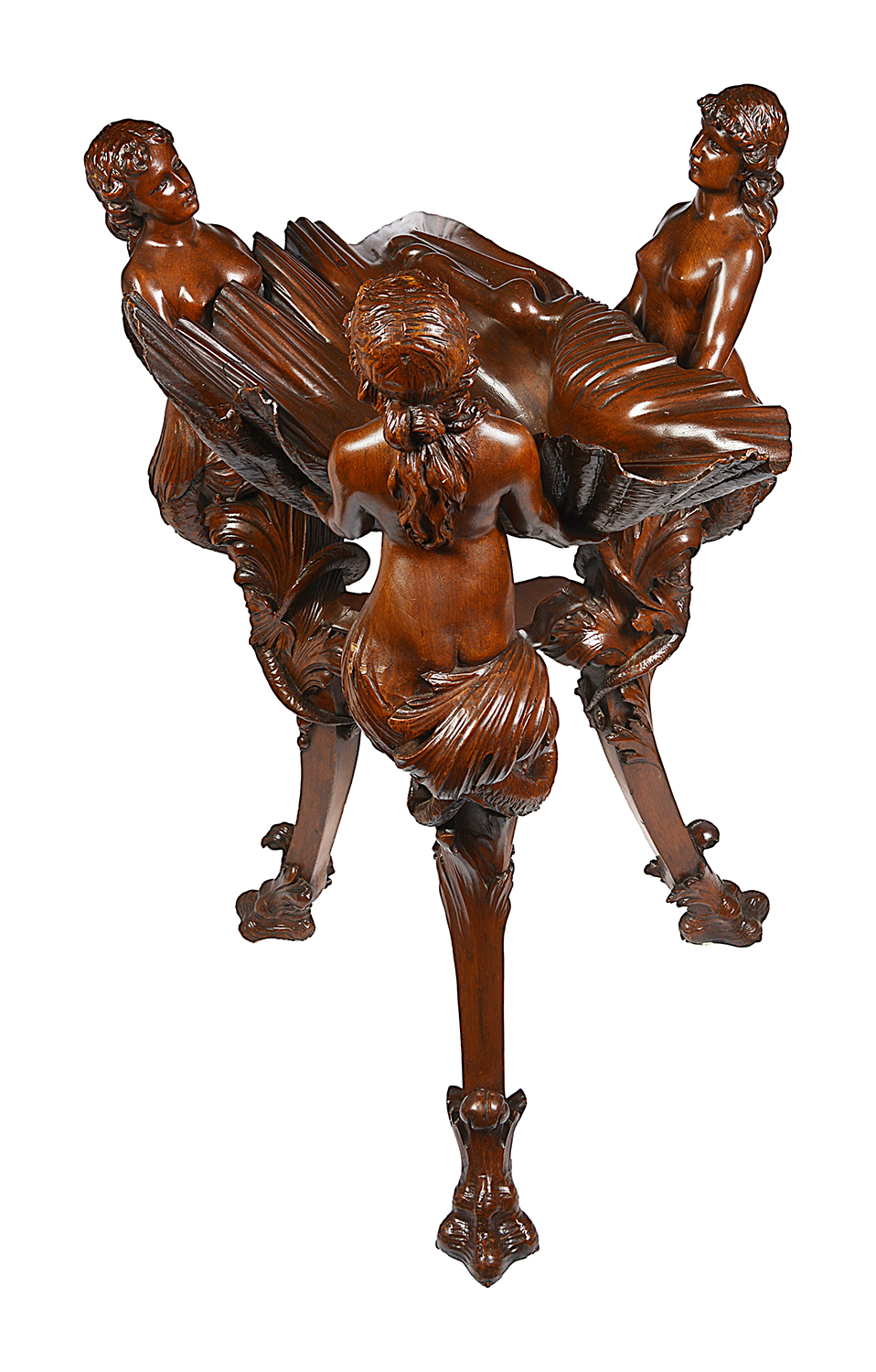 C18th Venetian style Italian Walnut font / jardiniere.