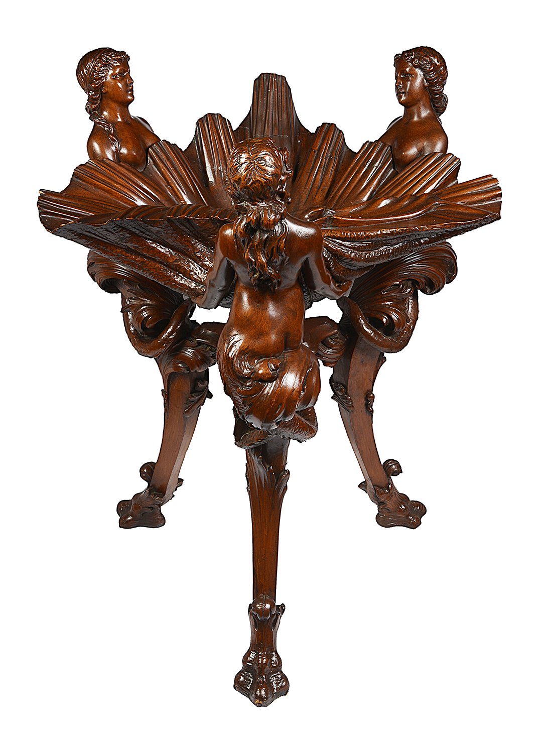 C18th Venetian style Italian Walnut font / jardiniere.