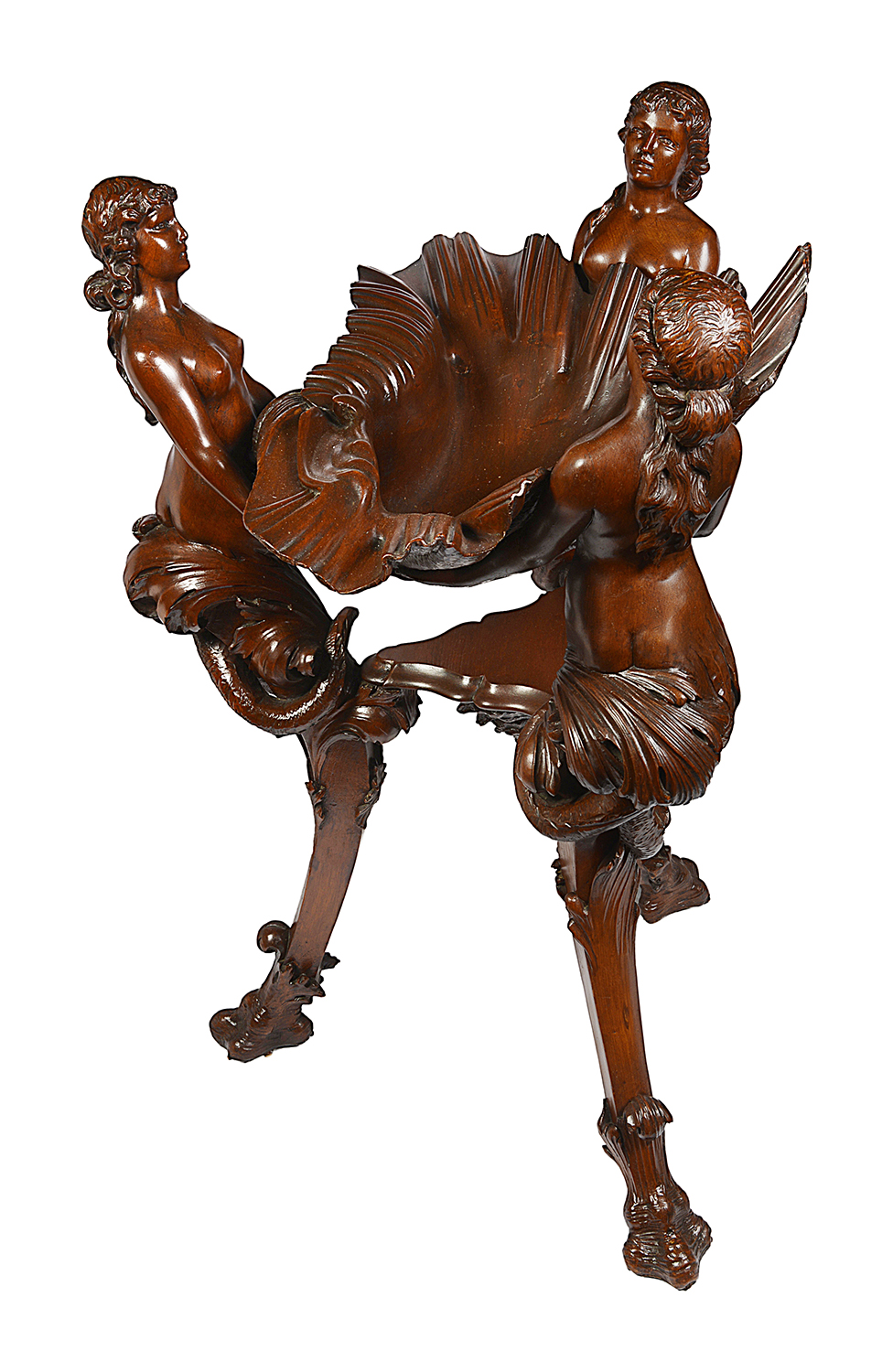 C18th Venetian style Italian Walnut font / jardiniere.
