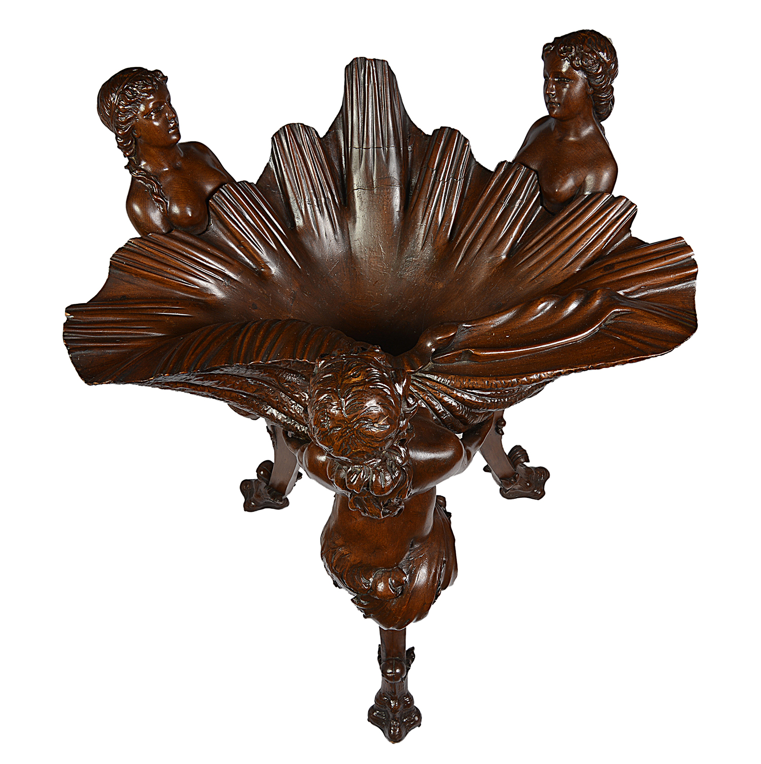 C18th Venetian style Italian Walnut font / jardiniere.