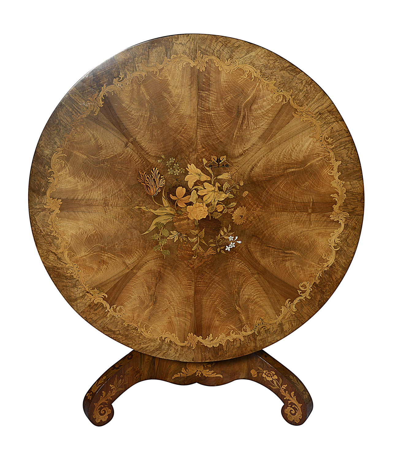 Fine quality Victorian inlaid centre table