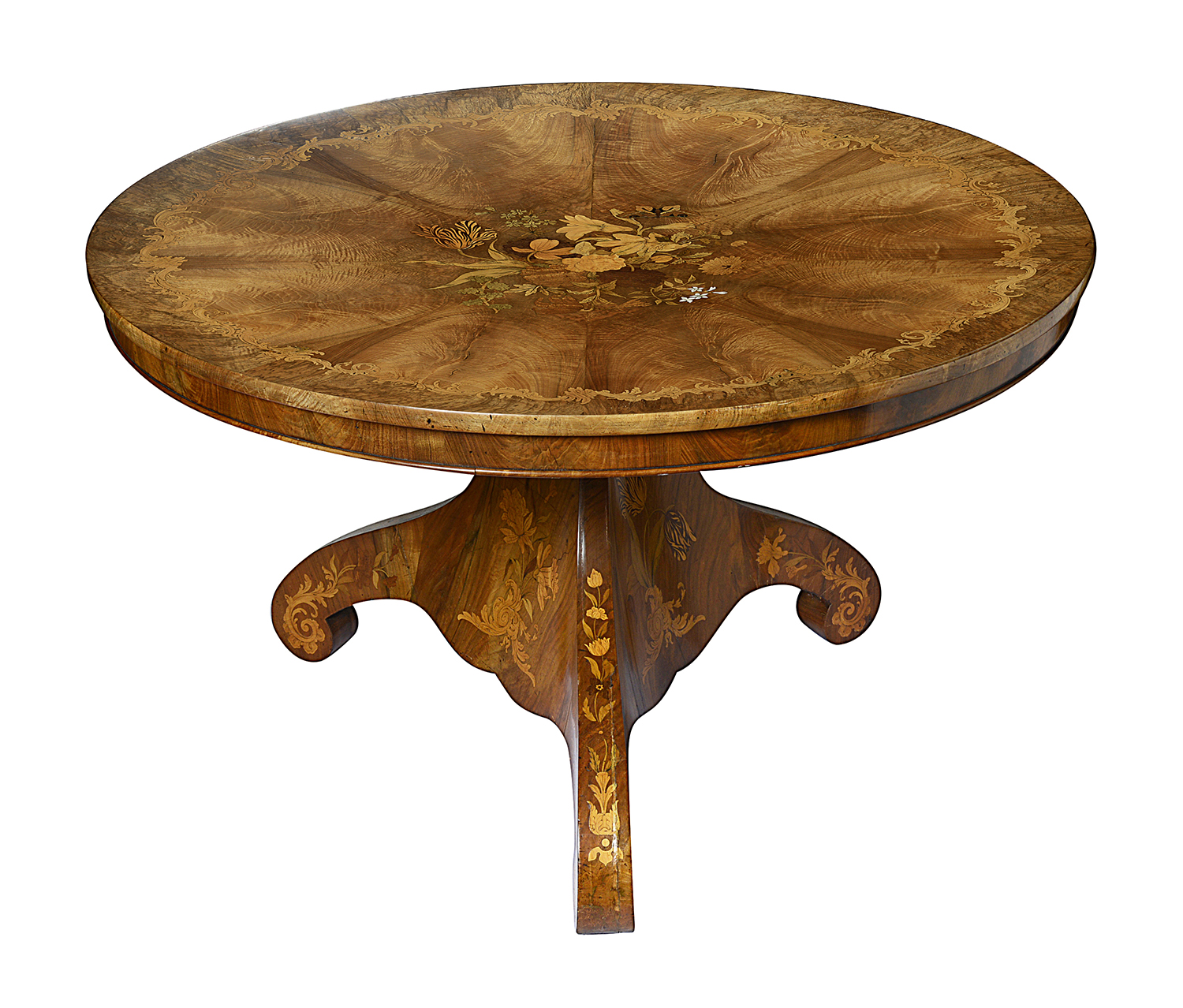 Fine quality Victorian inlaid centre table