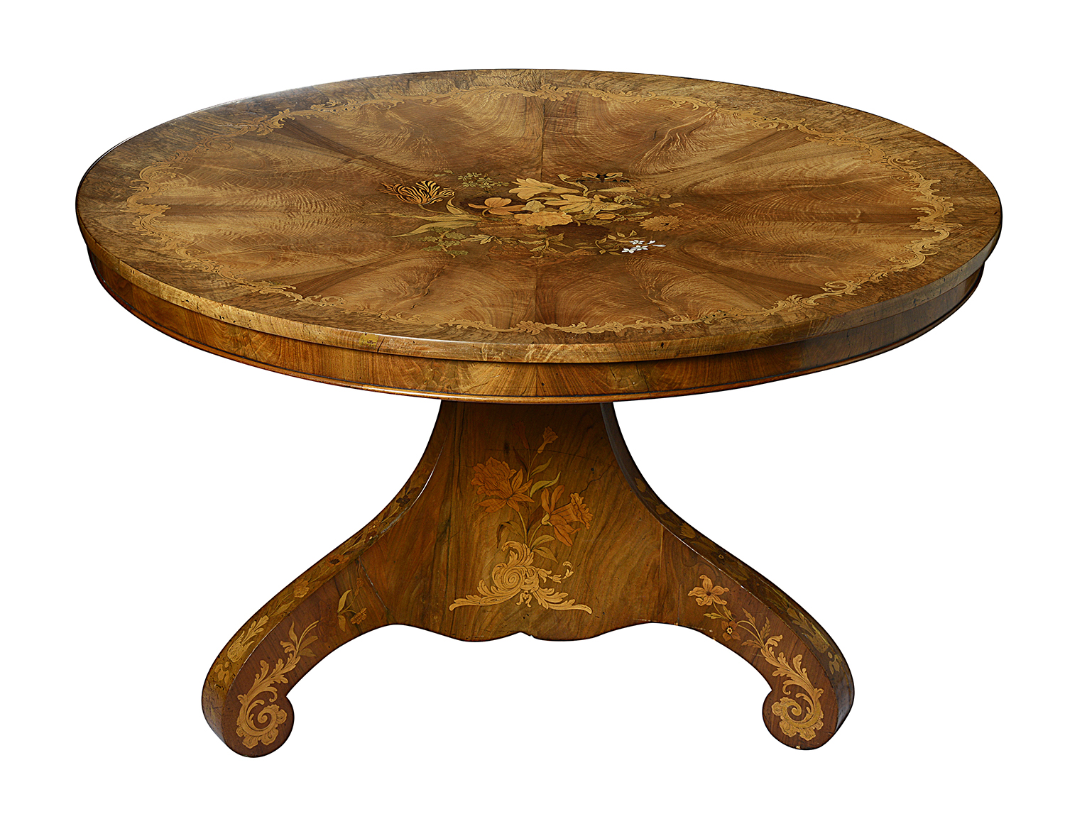 Fine quality Victorian inlaid centre table