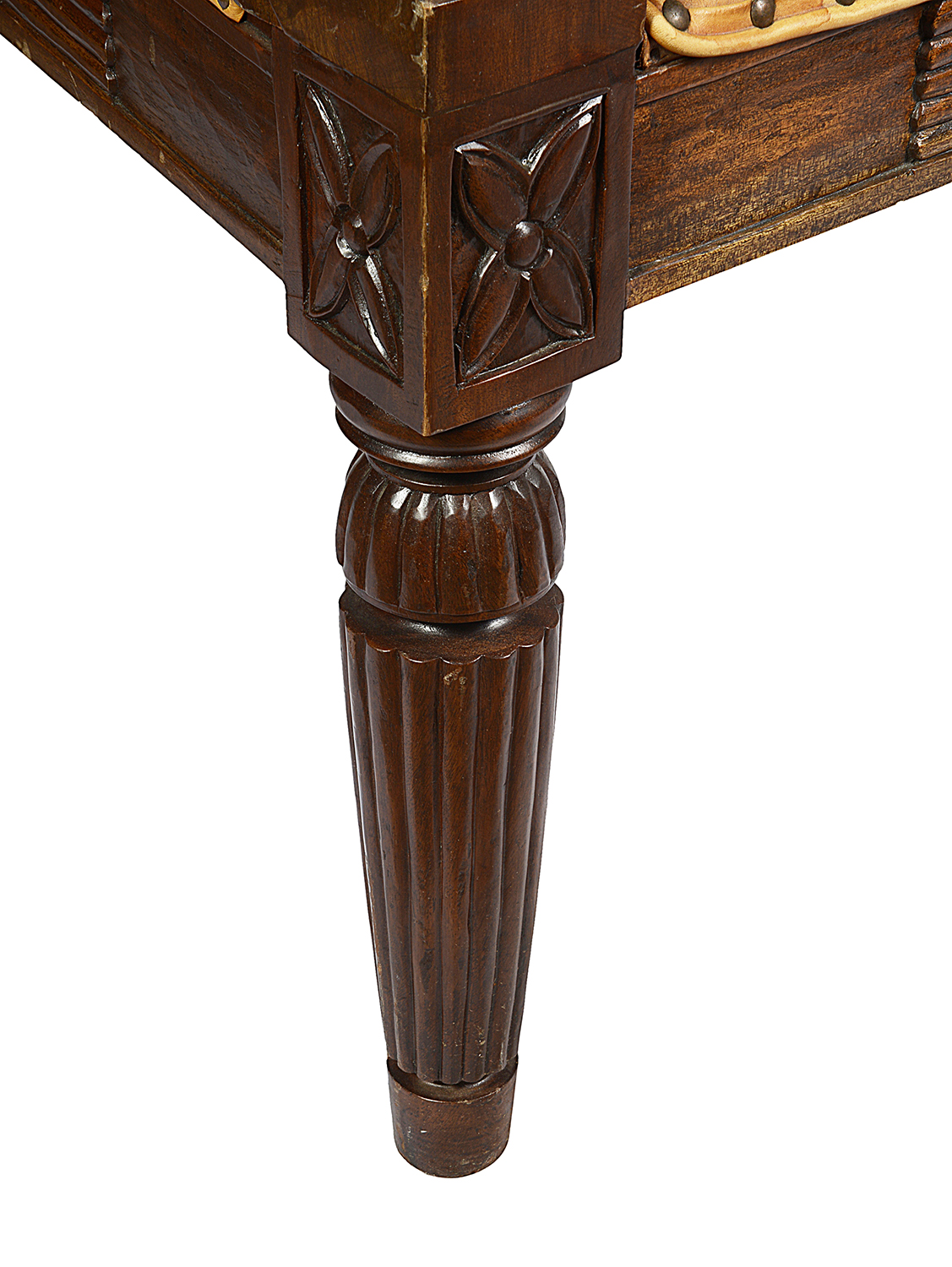 Pair Regency style Mahogany Library chairs