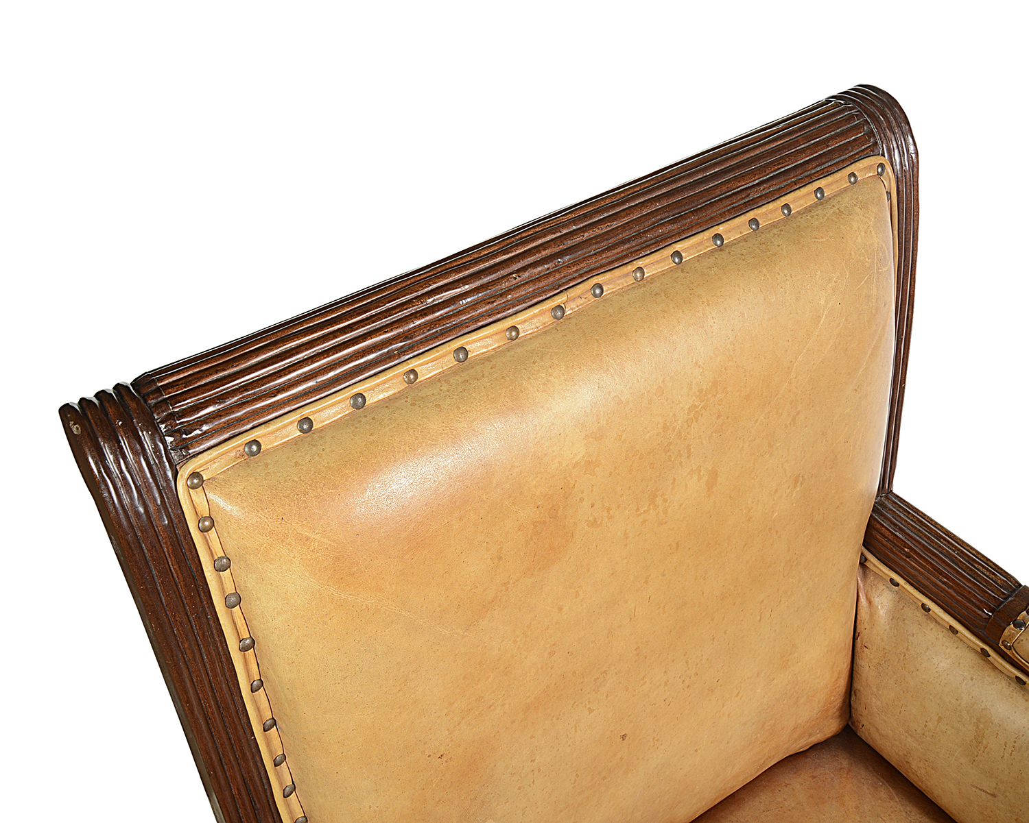 Pair Regency style Mahogany Library chairs