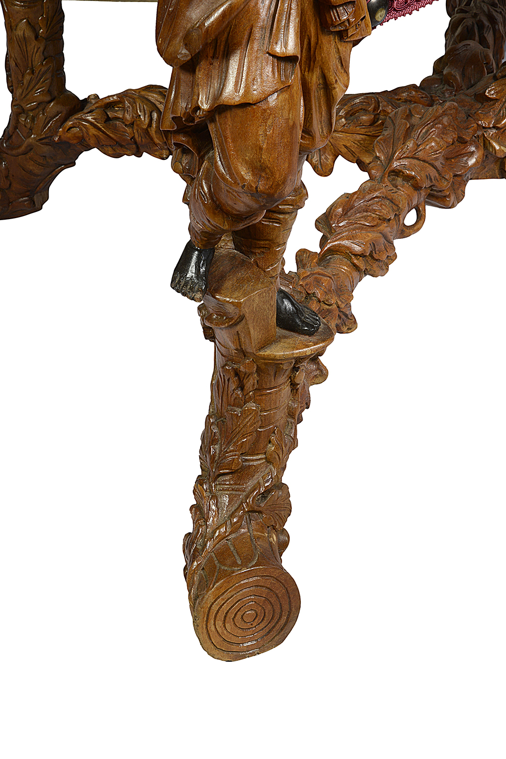 Venetian C18th style carved arm chair.