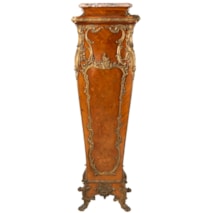 Impressive Louis XVI style ormolu mounted pedestal.