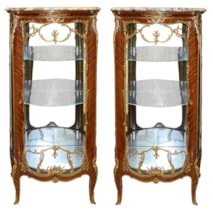 Rare pair of 19th Century Vitrines by Francois Linke.