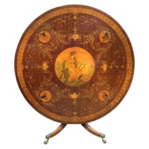 Rare Regency period Marquetry inlaid centre table, 1820