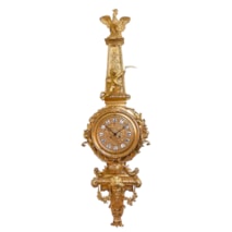 French Louis XVI style Cartel wall clock, 52" 1880