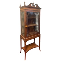 Edwardian Sheraton revival display cabinet, circa 1900