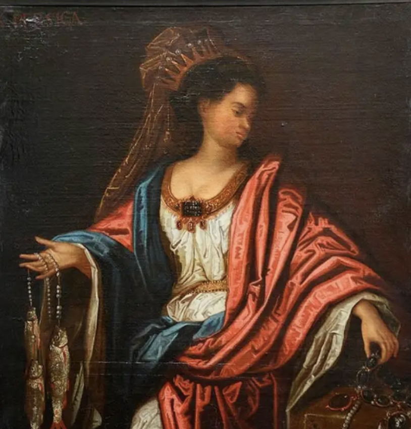 Pair 18th Century paintings of the Siblys Cumae + Delphi, circa 1700. French School.